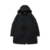 Stone Island Black Hooded Parka front