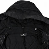 Stone Island Black Hooded Parka label detail 2