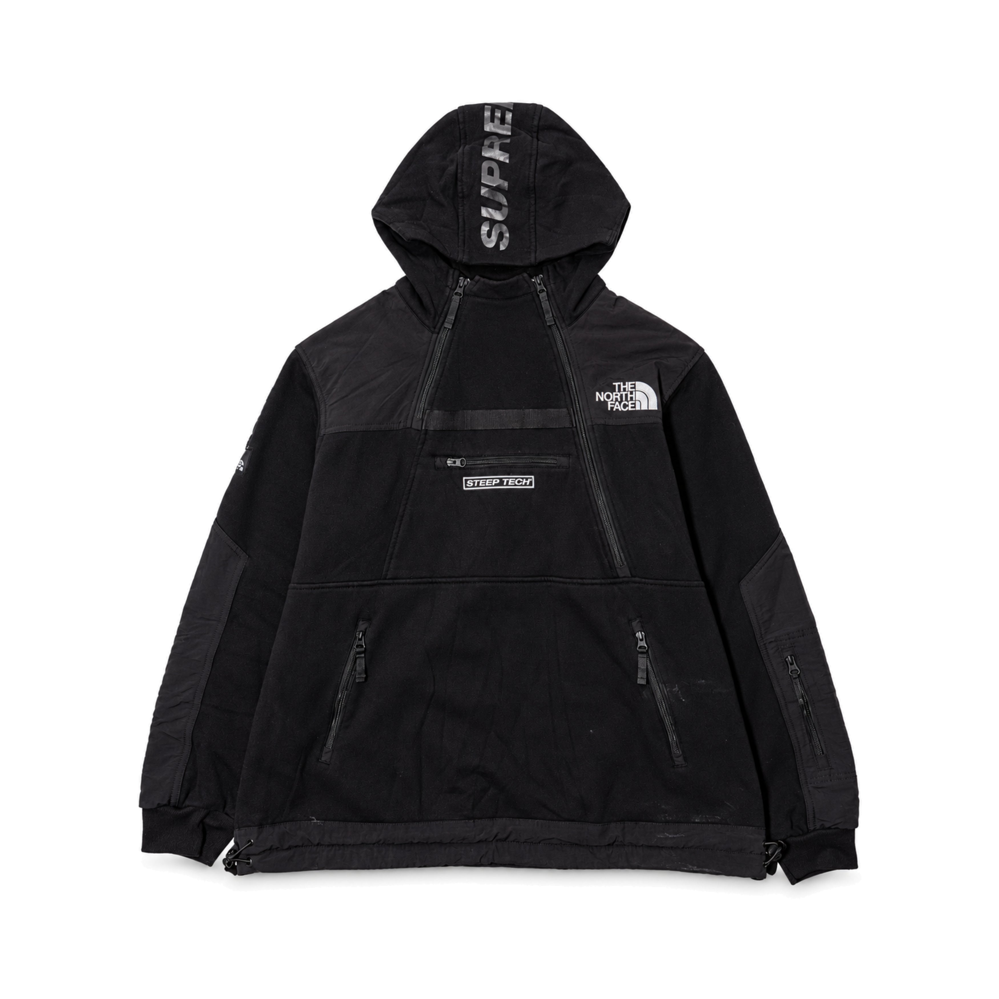 Supreme The North Face Black Hooded Jacket front