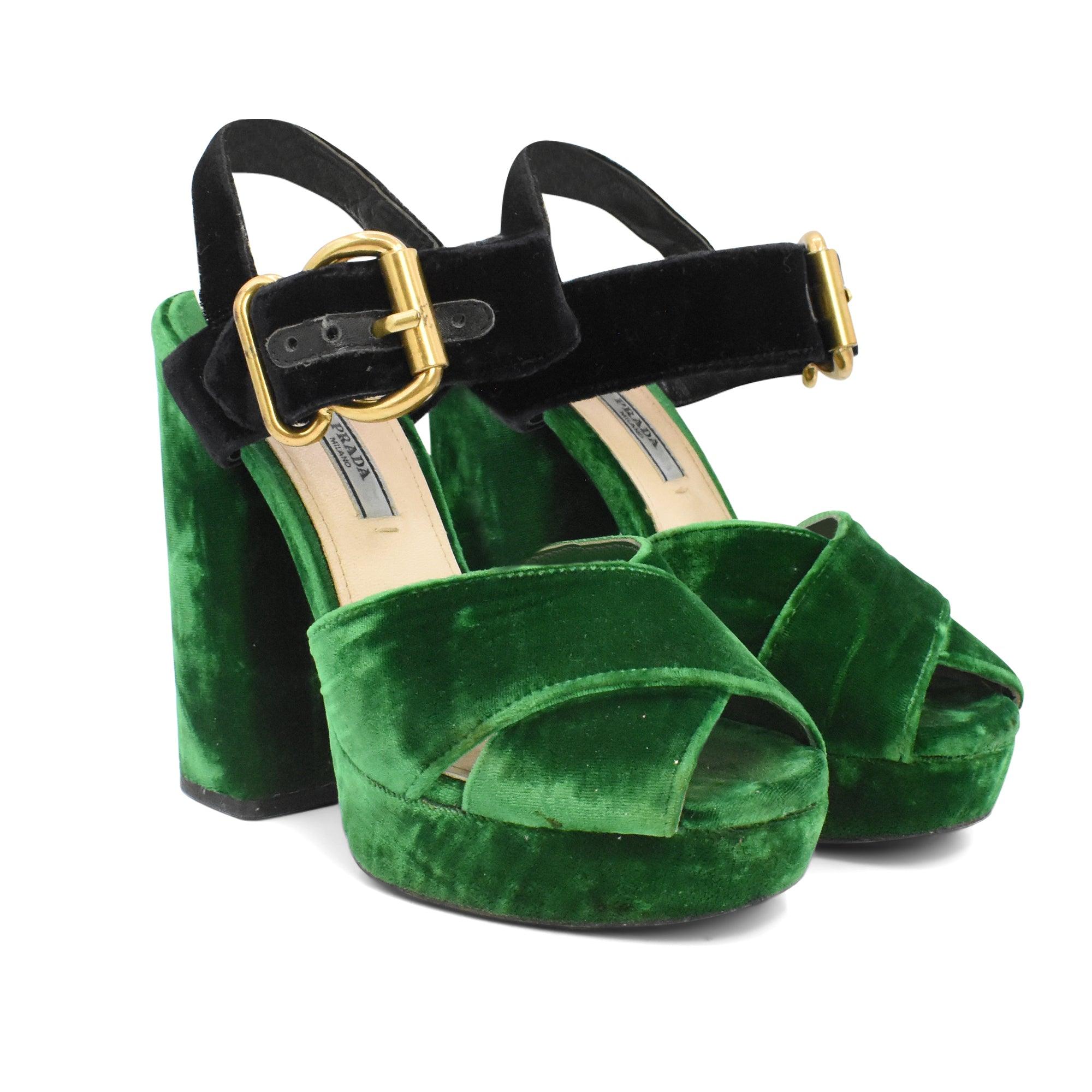 Prada Chunky Heels - Women's 37 - Fashionably Yours