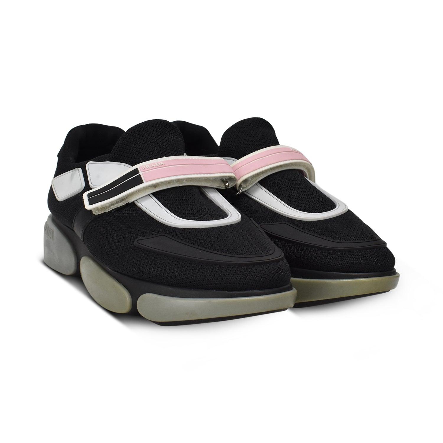 Prada Brown Leather Platform Low Top Sneakers Size 39 Prada | TLC