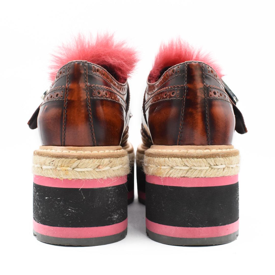 Prada Platform Loafers - Women's 37.5 - Fashionably Yours