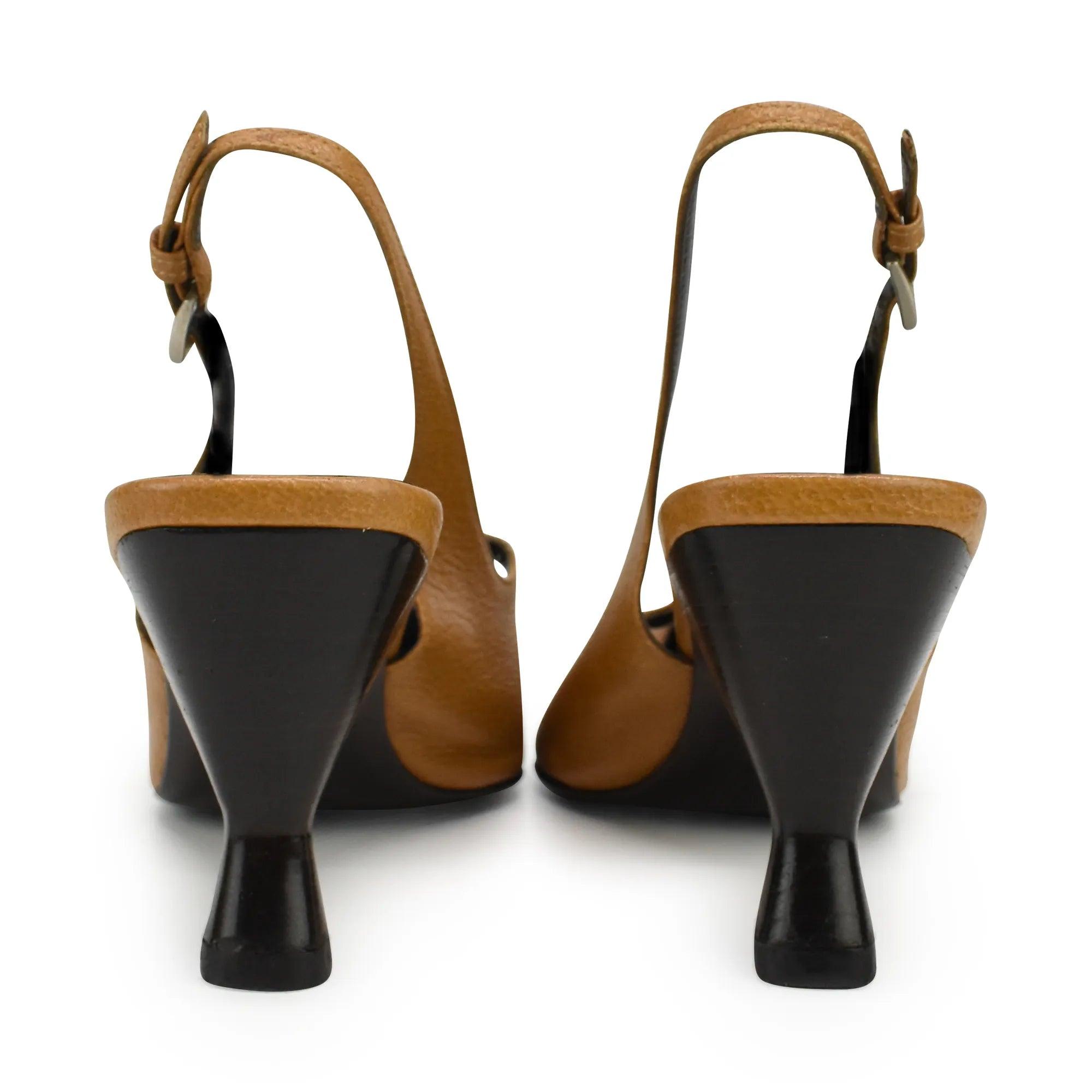Prada Slingback Heels - Women's 36.5 - Fashionably Yours