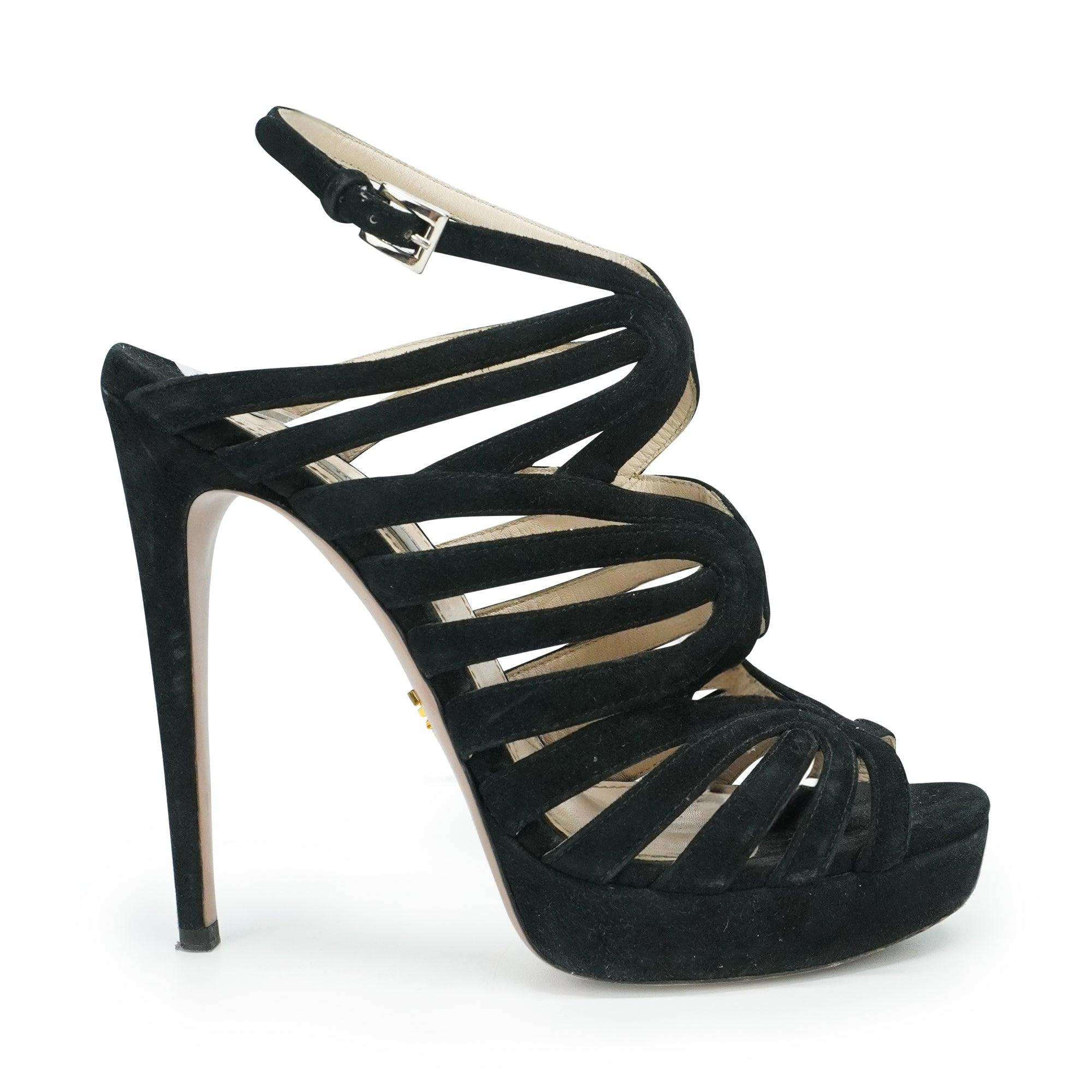 Prada Strappy Heels - Women's 39 - Fashionably Yours