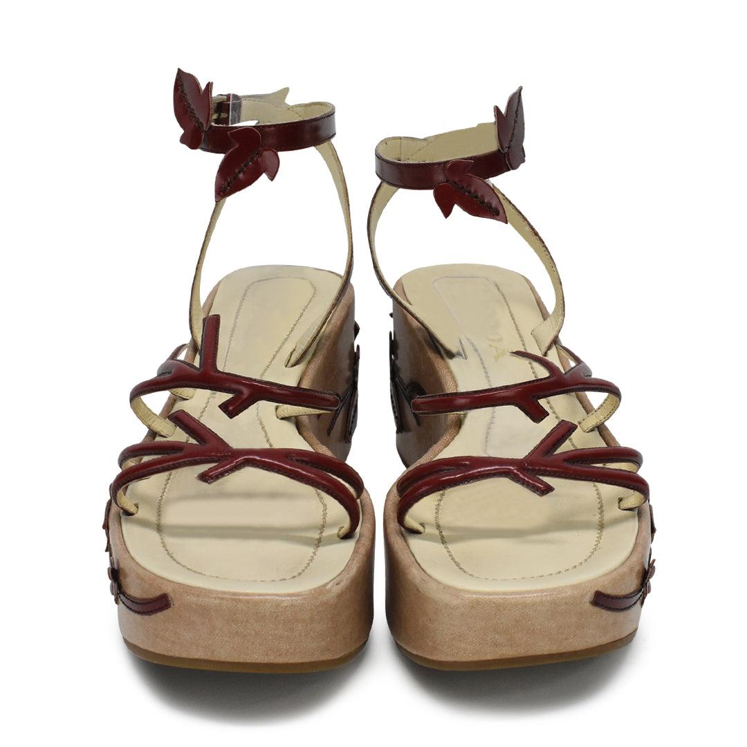 Prada Vine Sandals - Women's 37 - Fashionably Yours