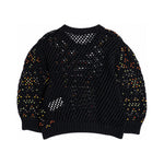 Valentino black embellished sweater back