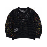 Valentino black embellished sweater back