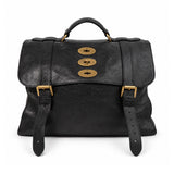 Mulberry black satchel bag 01 front