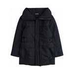 Balenciaga black parka front