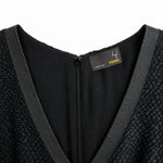 Fendi black dress label detail