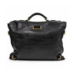 Mulberry black satchel bag 03 back