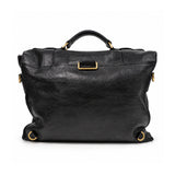Mulberry black satchel bag 03 back