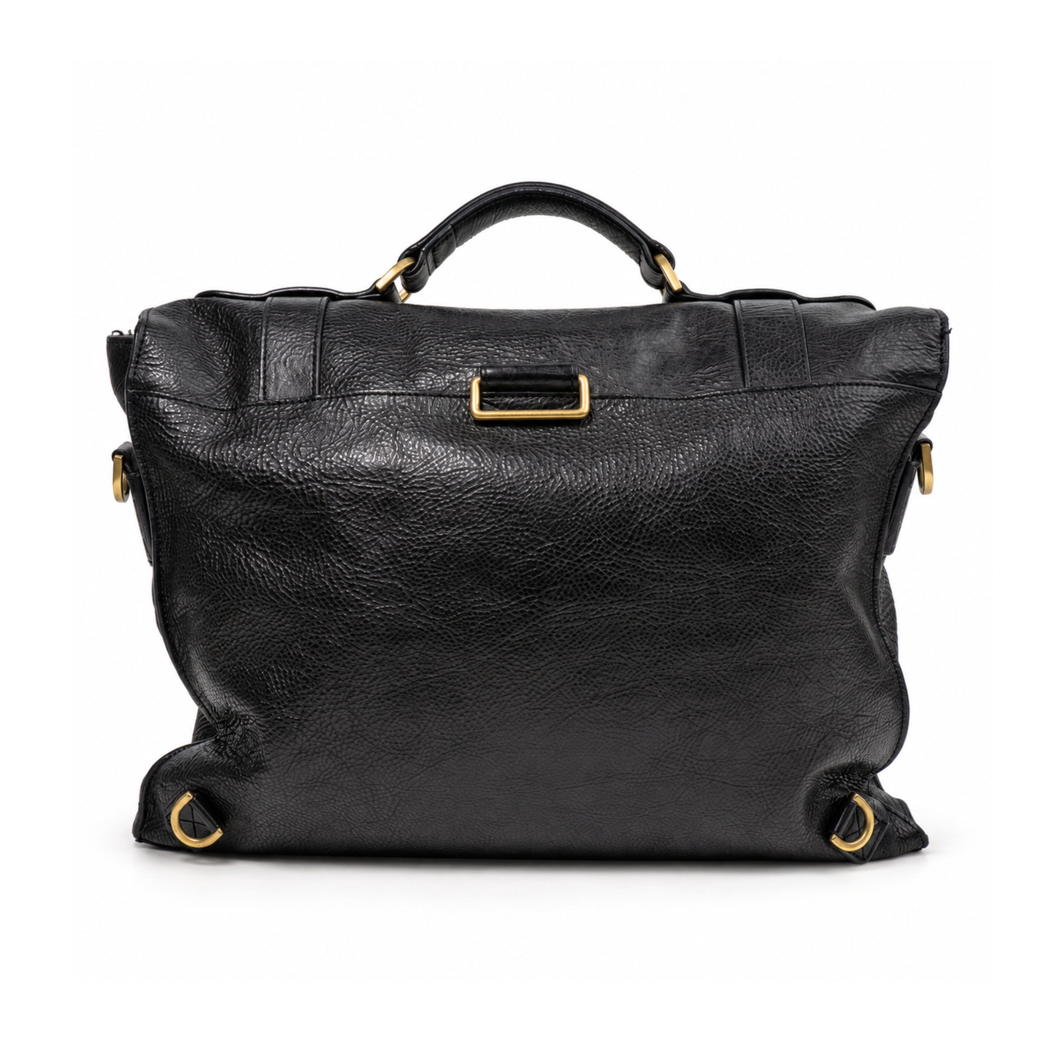 Mulberry black satchel bag 03 back