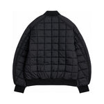 Moose Knuckles black bomber jacket back