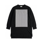 Fendi black sweatshirt dress front