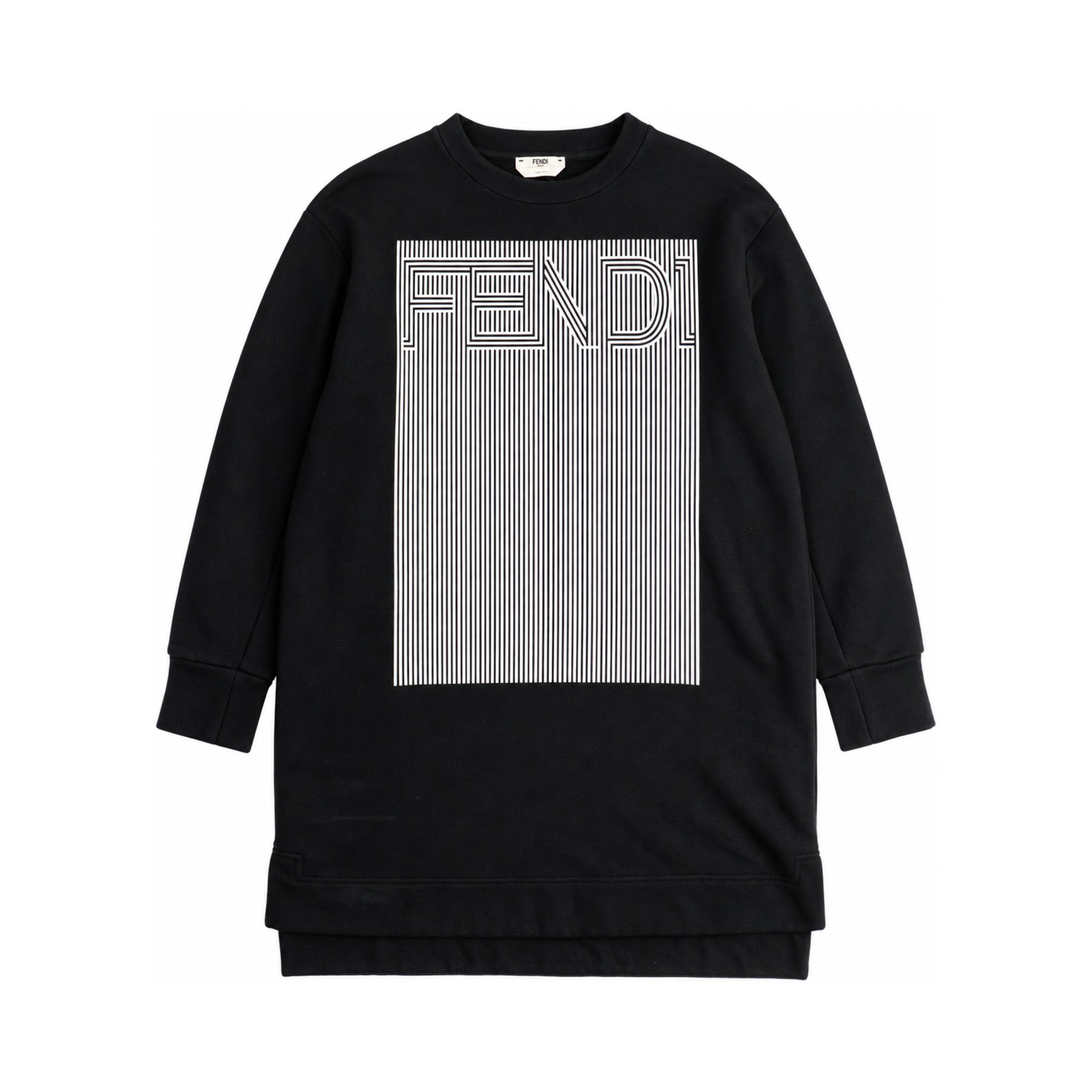 Fendi black sweatshirt dress front