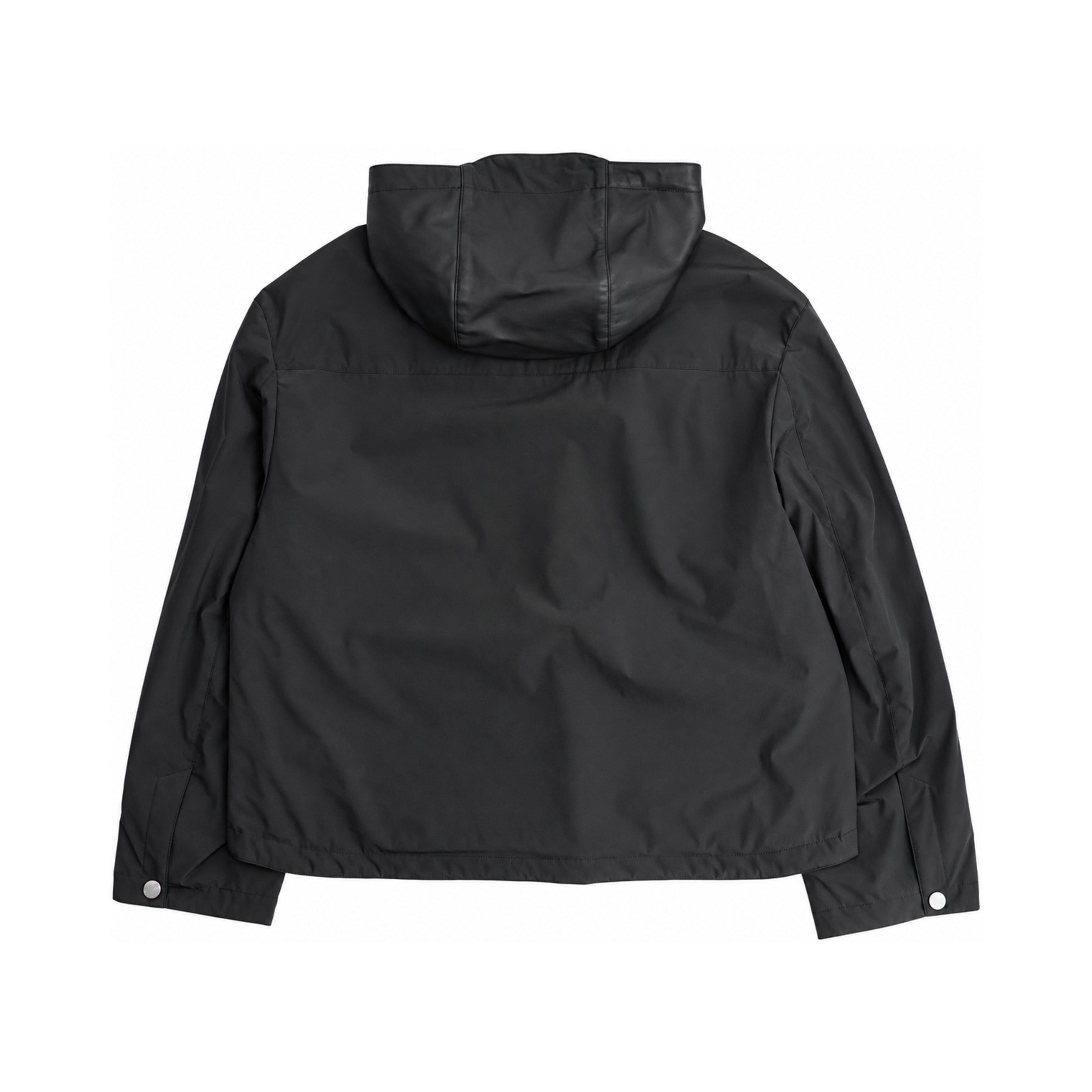 Hermes black hooded jacket back
