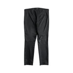 MM6 Maison Margiela black leather trousers back