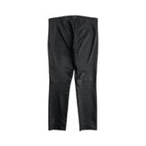 MM6 Maison Margiela black leather trousers back