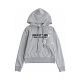 Helmut Lang grey hoodie front
