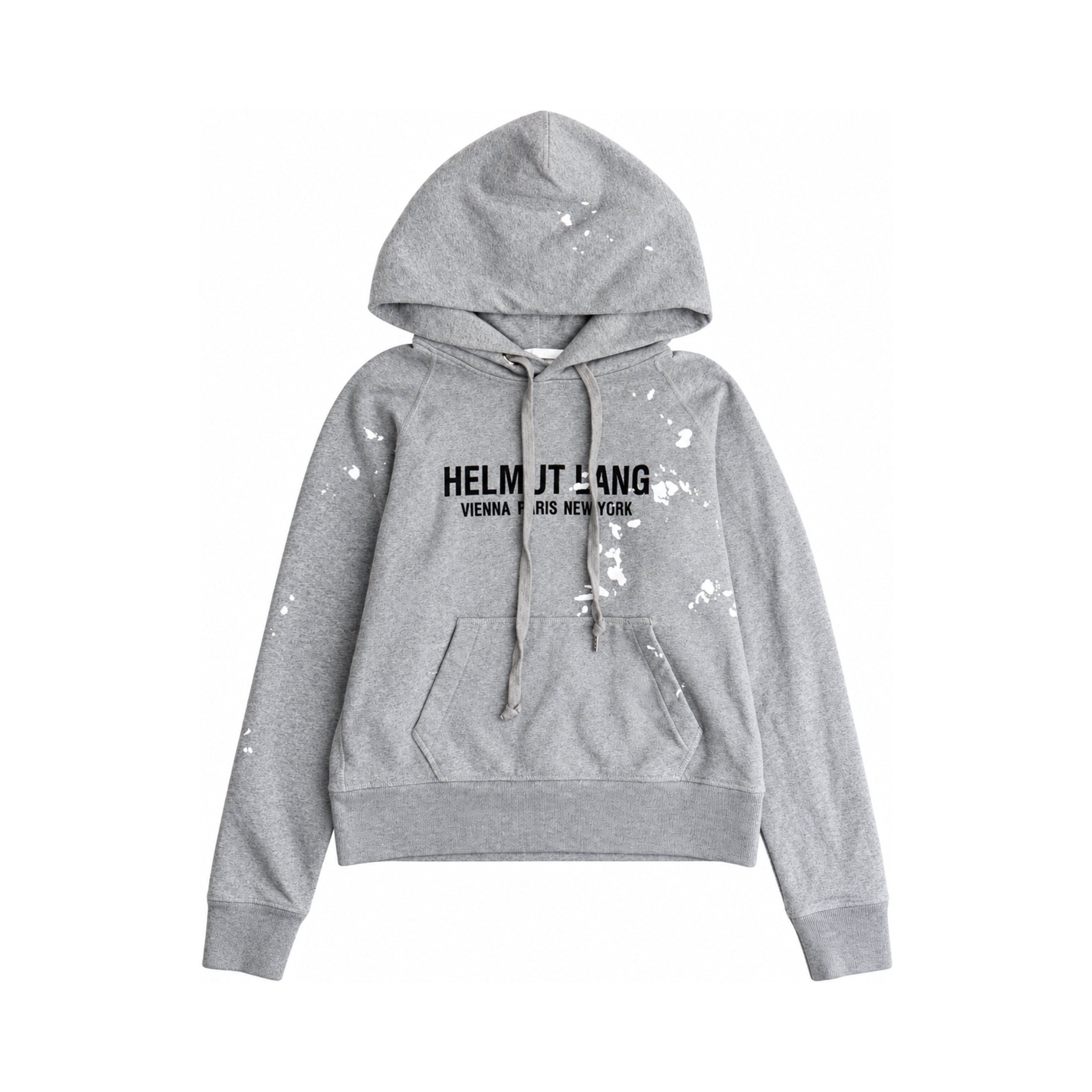 Helmut Lang grey hoodie front