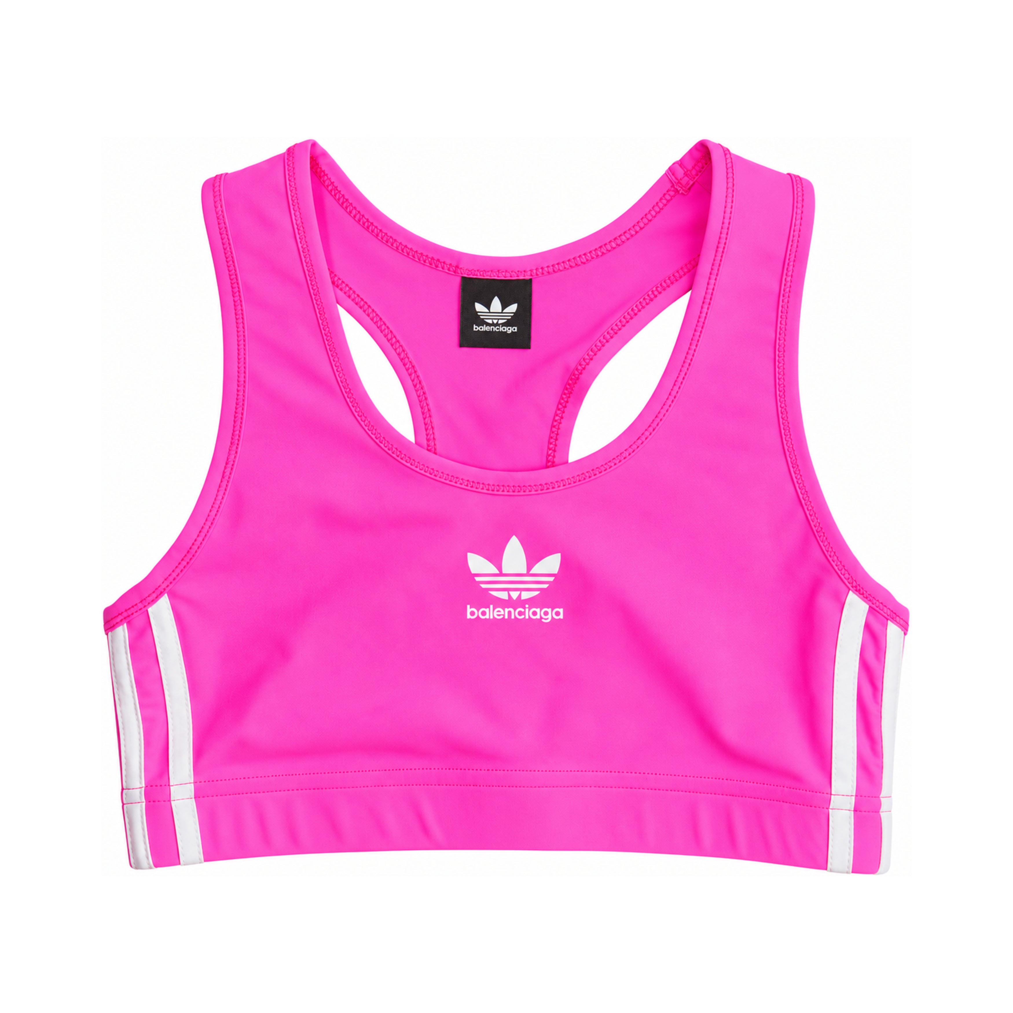 Adidas Balenciaga pink tank top front