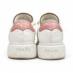 Prada white pink leather sneakers 04 back