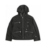 Hermes black hooded jacket front
