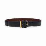 Ferragamo black belt front