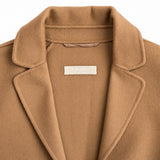 S Max Mara camel coat label detail