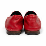 Gucci red leather horsebit loafers 04 back