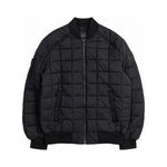 Moose Knuckles black bomber jacket front