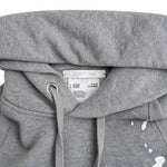 Helmut Lang grey hoodie label detail