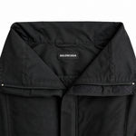 Balenciaga black parka label detail