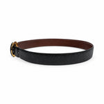 Ferragamo black belt left side