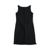 Moschino black printed dress back