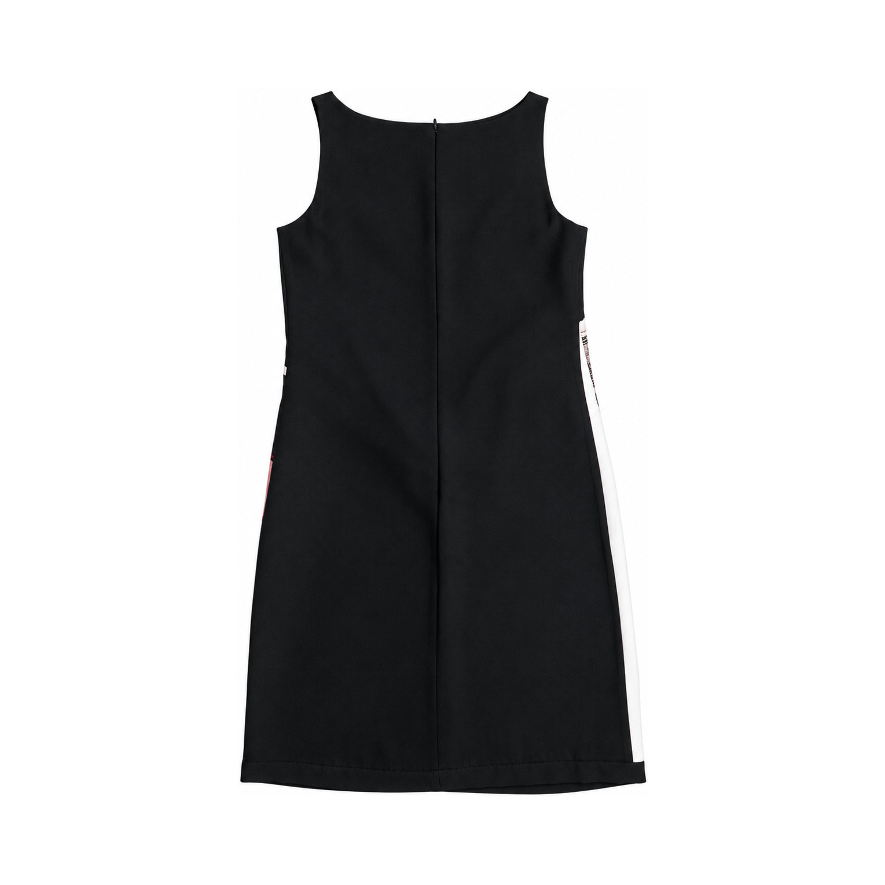 Moschino black printed dress back