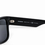 Burberry black sunglasses interior label detail