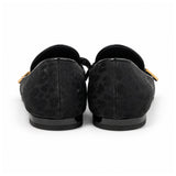 Louis Vuitton black bow loafers 04 back