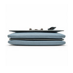 Prada light blue leather flap bag 06 base