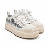 Amiri white silver star high top sneakers 01 three quarter