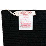 Valentino black scarf label detail
