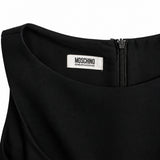 Moschino black dress label detail