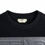 Fendi black sweatshirt dress label detail