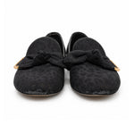Louis Vuitton black bow loafers 03 front