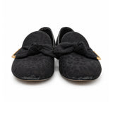 Louis Vuitton black bow loafers 03 front
