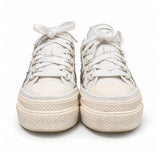 Amiri white silver star high top sneakers 03 front