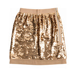 Dolce & Gabbana gold sequin skirt back