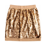 Dolce & Gabbana gold sequin skirt front