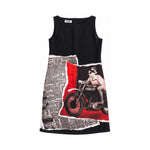 Moschino black printed dress front
